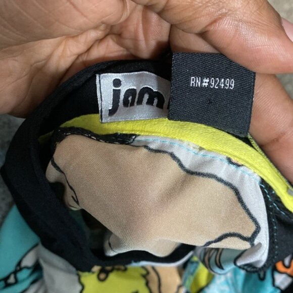 Jamie Sadock Colorful Artsy Abstract Print 1/4 Zip Short Sleeve Golf Top Sz LG - Picture 6 of 8